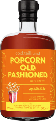 33,95 € Envío gratis | Licores Cocktailkunst Old Fashioned Alemania Botella Medium 50 cl Popcorn — Palomitas