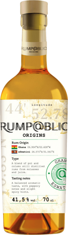 53,95 € Envío gratis | Ron Illva Saronno Rump@blic Origins Ghana & Eswatini Italia 70 cl