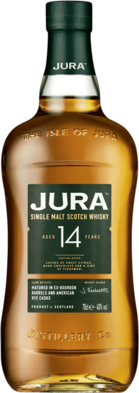 65,95 € 送料無料 | シングルモルトウイスキー Isle of Jura Cask — 樽, Rye — ライ イギリス 14 年 70 cl