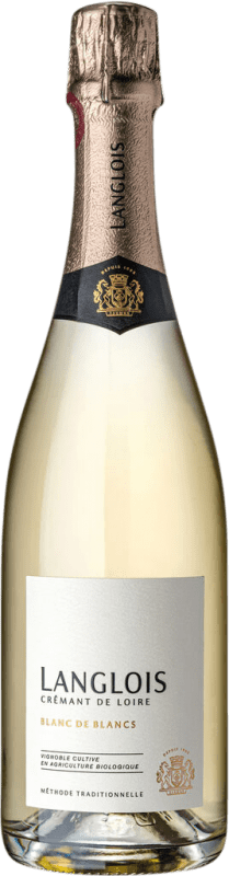 36,95 € Kostenloser Versand | Weißer Sekt Château Langlois Blanc de Blancs A.O.C. Crémant de Loire Loire Frankreich 75 cl