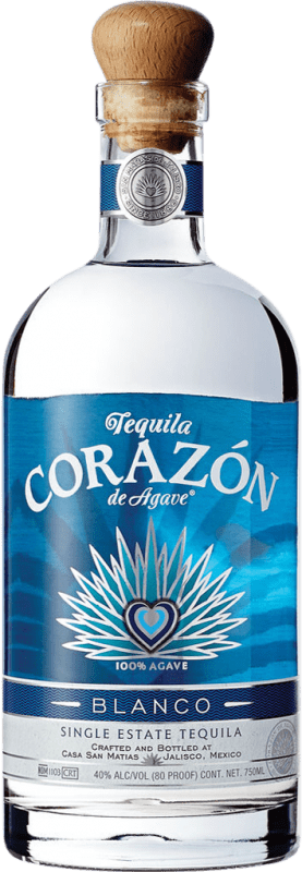 64,95 € Envío gratis | Tequila Casa San Matías Corazón Blanco México 70 cl