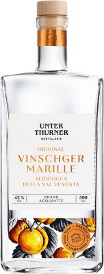 187,95 € Free Shipping | Aquavit Unterthurner Vinschger Original Italy Medium Bottle 50 cl Marille — Apricot
