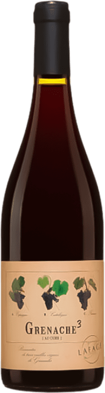 15,95 € Envío gratis | Vino Tinto Domaine Lafage 3 Trois au Cube Francia Garnacha 75 cl