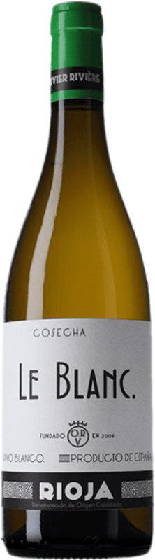 23,95 € 送料無料 | 白ワイン Olivier Rivière D.O.Ca. Rioja ラ・リオハ スペイン Garnacha — グルナッシュ, Viura — ヴィウラ, Malvasia — マルヴァジア 75 cl