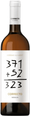 6,95 € Spedizione Gratuita | Vino Bianco Alcardet Correcto I.G.P. Vino de la Tierra de Castilla Castilla-La Mancha Spagna Verdejo 75 cl