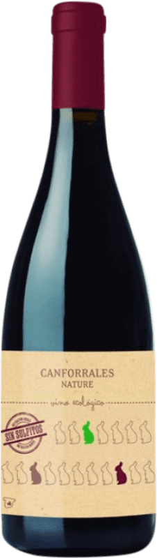 7,95 € Envío gratis | Vino Tinto Campos Reales Canforrales Sin Sulfitos, Nature D.O. La Mancha Castilla la Mancha España Tempranillo Eco — Ecológico 75 cl