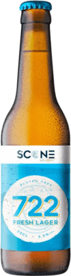 3,95 € Free Shipping | Beer Scone Fresh 722 Lager Spain Third-Liter Bottle 33 cl