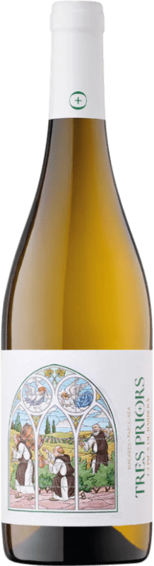 7,95 € Envío gratis | Vino Blanco Ramón Roqueta Tres Priors D.O. Conca de Barberà Cataluña España Macabeo, Parellada 75 cl
