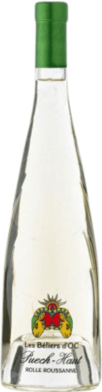 10,95 € Envio grátis | Vinho Branco Château Puech-Haut Les Béliers Jovem Languedoque-Rossilhão França 75 cl