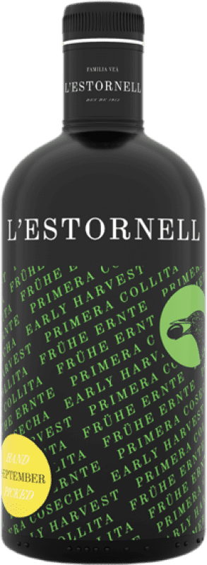 22,95 € Free Shipping | Olive Oil L'Estornell Primera Cosecha — Harvest, EVOO Extra Virgin Spain Medium Bottle 50 cl