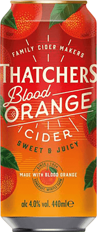 68,95 € Free Shipping | 24 units box Cider Thatchers United Kingdom Medium Can 50 cl Blood Orange