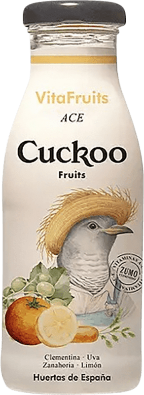 88,95 € Free Shipping | 24 units box Juice Cuckoo Spain Small Bottle 25 cl ACE Multivitamin