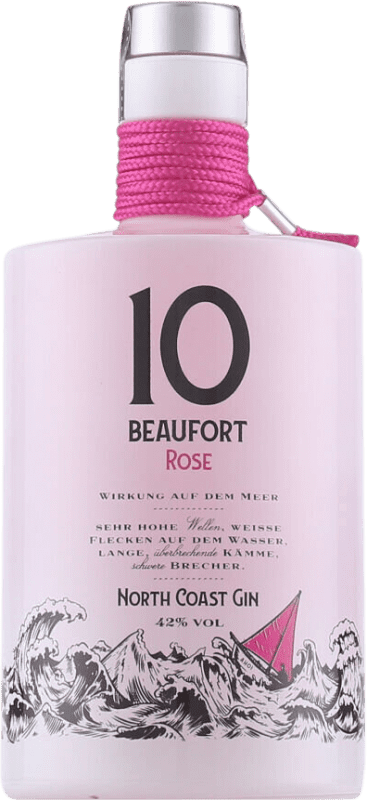 11,95 € Envío gratis | Ginebra Gin 10 Beaufort North Coast Rosé — Rosado Alemania Botella Medium 50 cl