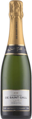 55,95 € 送料無料 | 白のスパークリングワイン Saint Gall Brut — ブリュット Blanc de Blancs A.O.C. Champagne シャンパン フランス ハーフボトル 37 cl