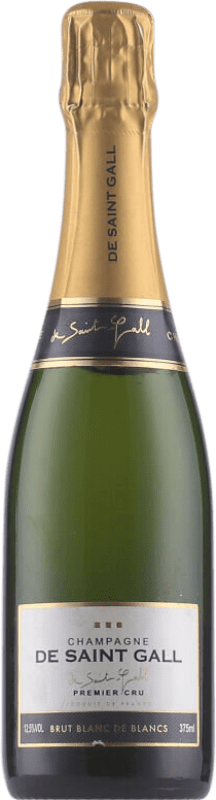 34,95 € Envío gratis | Espumoso Blanco Saint Gall Brut Blanc de Blancs A.O.C. Champagne Champagne Francia Media Botella 37 cl