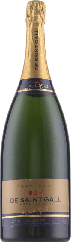 143,95 € Kostenloser Versand | Weißer Sekt Saint Gall Brut — Herb 1er Premier Cru Erste Lage, Millésimé Frankreich Magnumflasche 1,5 L