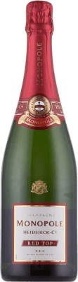 32,95 € 送料無料 | 白のスパークリングワイン Heidsieck Top Seco — 辛口 Monopole, Red — 赤 A.O.C. Champagne シャンパン フランス 75 cl