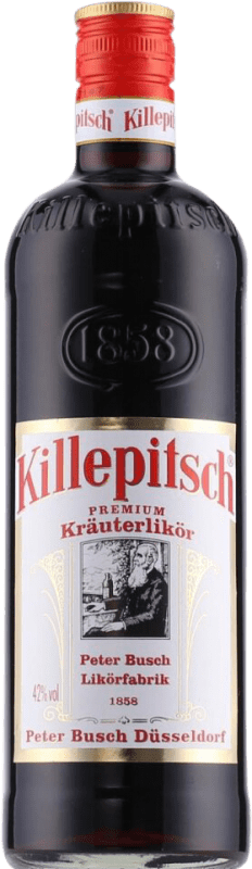 16,95 € Envío gratis | Caja de 12 unidades Licor de Hierbas Killepitsch Premium Alemania Botellín Miniatura 2 cl