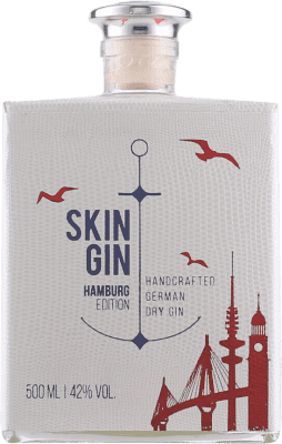 62,95 € Kostenloser Versand | Genever Gin Skin Hamburg Limitierte Edition Deutschland Medium-Flasche 50 cl