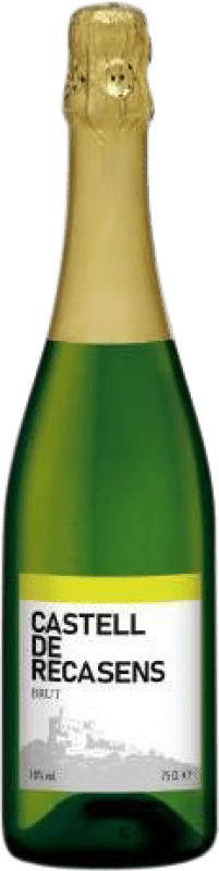 5,95 € Бесплатная доставка | Белое игристое вино Castell de Recasens D.O. Cava Каталония Испания 75 cl