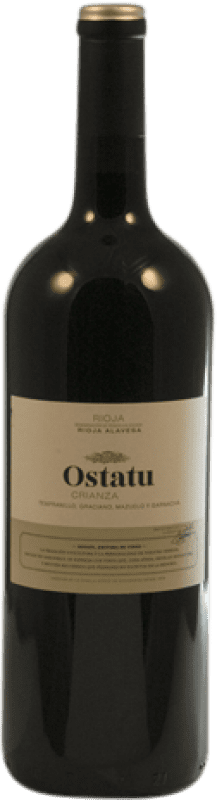 29,95 € 送料無料 | 赤ワイン Ostatu Crianza — クリアンサ D.O.Ca. Rioja ラ・リオハ スペイン Tempranillo — テンプラニーリョ, Garnacha — グルナッシュ, Graciano — グラシアーノ, Mazuelo — マスエロ マグナムボトル 1,5 L