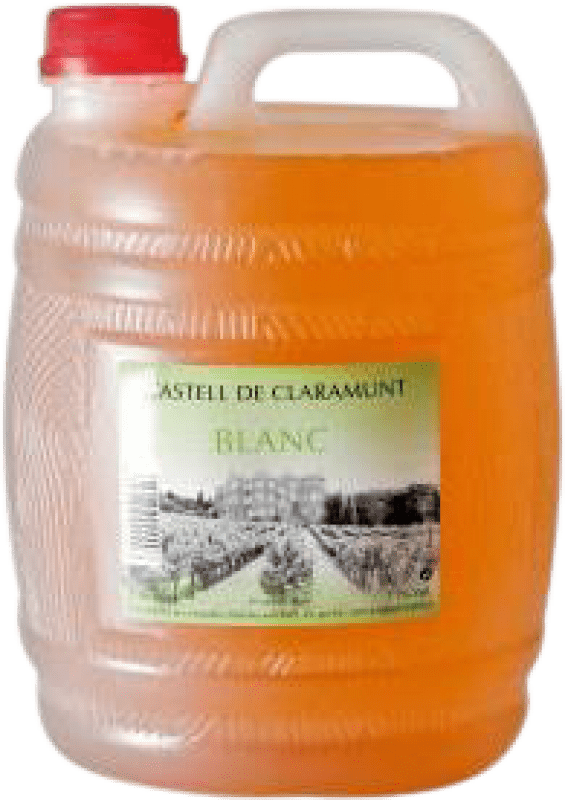 8,95 € Free Shipping | White Wine Castell de Claramunt Mesa Crespinell Spain Jerrycan 2 L PET