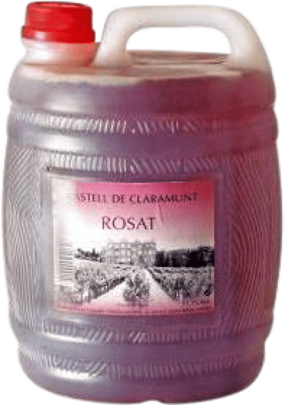 8,95 € Free Shipping | Rosé Wine Castell de Claramunt Spain Jerrycan 2 L PET