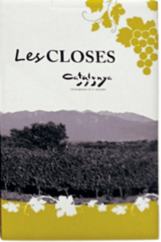 26,95 € Бесплатная доставка | Белое вино Mas Llunes Les Closes D.O. Catalunya Каталония Испания Bag in Box — вино в коробке 5 L