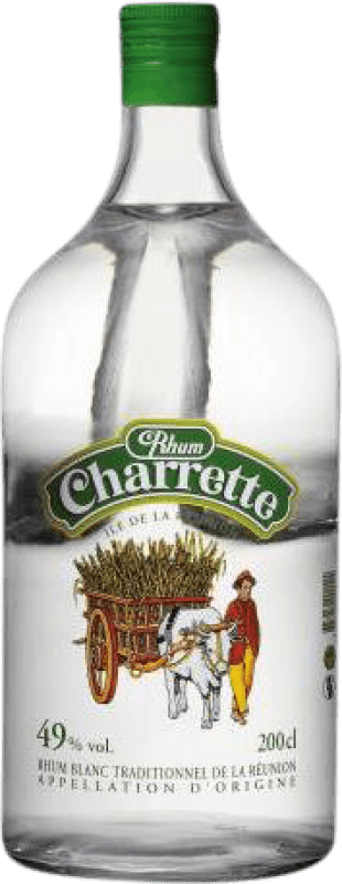 47,95 € Kostenloser Versand | Rum Charrette Blanco — Weißer Wiedervereinigung Spezialflasche 2 L