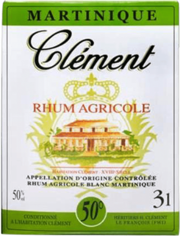 75,95 € Kostenloser Versand | Rum Habitation Clément 50º Blanco — Weißer Martinique Bag in Box 3 L