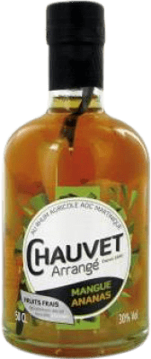 19,95 € Envio grátis | Rum Chauvet Arrangé França Garrafa Medium 50 cl Mango — Manga, Piña — Ananás