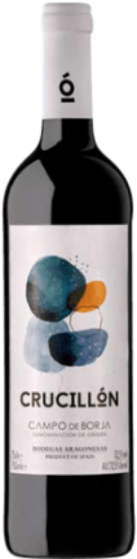5,95 € Spedizione Gratuita | Vino Rosso Bodegas Aragonesas Crucillón D.O. Campo de Borja Aragona Spagna Tempranillo, Garnacha — Grenache 75 cl