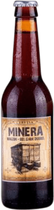 3,95 € 免费送货 | 啤酒 Santjoanina Minera Wagon Belgian Dubbel — 比利时双料啤酒 西班牙 三分之一升瓶 33 cl