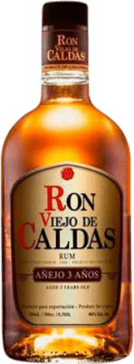 10,95 € 免费送货 | 朗姆酒 Viejo de Caldas 哥伦比亚 3 岁 小扁瓶 37 cl