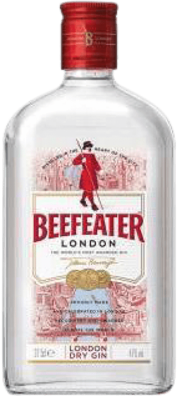 12,95 € Envío gratis | Ginebra Gin Beefeater Reino Unido Petaca Pequeña 35 cl