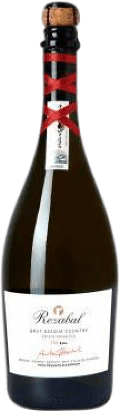 33,95 € 免费送货 | 白起泡酒 Rezabal Brut Nature — 天然干型起泡酒 西班牙 Hondarribi Zuri 75 cl