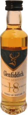 46,95 € 送料無料 | シングルモルトウイスキー Glenfiddich スコットランド イギリス 18 年 小瓶 20 cl