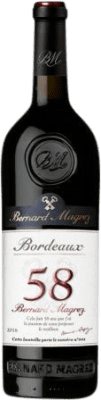 10,95 € 送料無料 | 赤ワイン Bernard Magrez 58 A.O.C. Bordeaux ボルドー フランス Merlot — メルロー, Cabernet Franc — カベルネ・フラン 75 cl