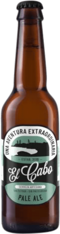 4,95 € Бесплатная доставка | Пиво El Cabo Pale Ale, Artesanal — Ремесленный Испания Бутылка на треть 33 cl
