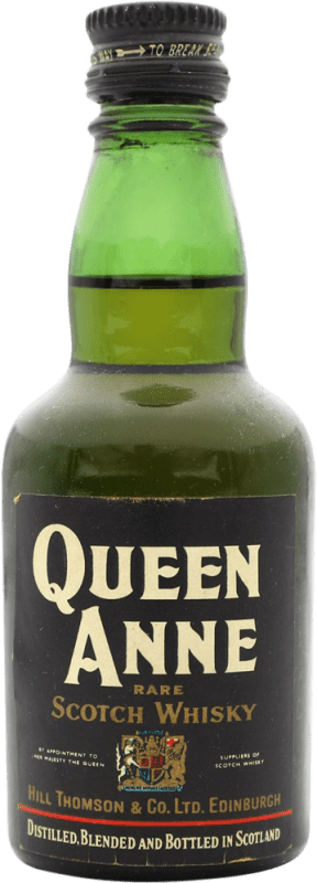 12,95 € 免费送货 | 调和威士忌 Hill Thomson Queen Anne 英国 小瓶装 5 cl