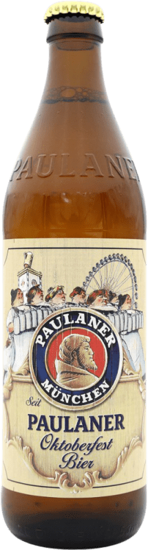 2,95 € Spedizione Gratuita | Birra Paulaner Oktoberfest Edizione Limitata Germania Bottiglia Medium 50 cl