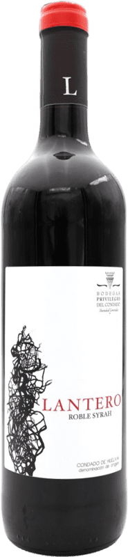 6,95 € Envío gratis | Vino Tinto Privilegio del Condado Lantero Roble Andalucía España Syrah 75 cl