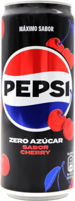 1,95 € Free Shipping | Soft Drinks Pepsi Zero Sugar Free Spain Can 33 cl Cherry
