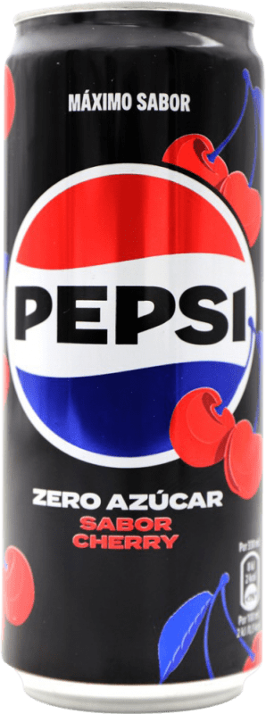 1,95 € 免费送货 | 碳酸饮料 Pepsi Zero 无糖 西班牙 罐 33 cl Cherry — 樱桃