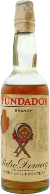 36,95 € Free Shipping | Brandy Pedro Domecq Fundador 1973 Spain Small Bottle 20 cl