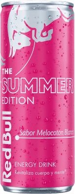 56,95 € 送料無料 | 24個入りボックス エナジードリンク Red Bull Energy Drink Summer 限定版 オーストリア 缶 25 cl White Peach — 白桃