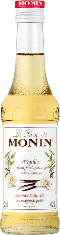 9,95 € Spedizione Gratuita | Sciroppo per Cocktail Monin Francia Bottiglietta 25 cl Vanilla — Vaniglia