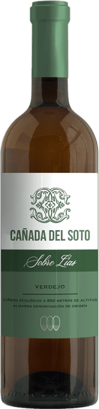 7,95 € Envío gratis | Vino Blanco Cano Cañada del Soto Seco D.O. Almansa Castilla la Mancha España Verdejo Bio — Biológico 75 cl Vegano