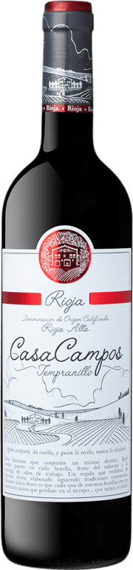 15,95 € 送料無料 | 赤ワイン Cialu Casacampos Seco — 辛口 若い D.O.Ca. Rioja ラ・リオハ スペイン Tempranillo — テンプラニーリョ 75 cl