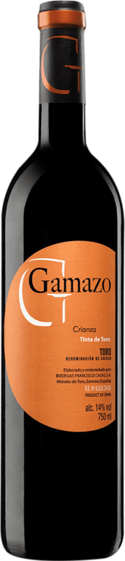 14,95 € Envío gratis | Vino Tinto Francisco Casas Gamazo Seco Crianza D.O. Toro Castilla y León España Tempranillo 75 cl